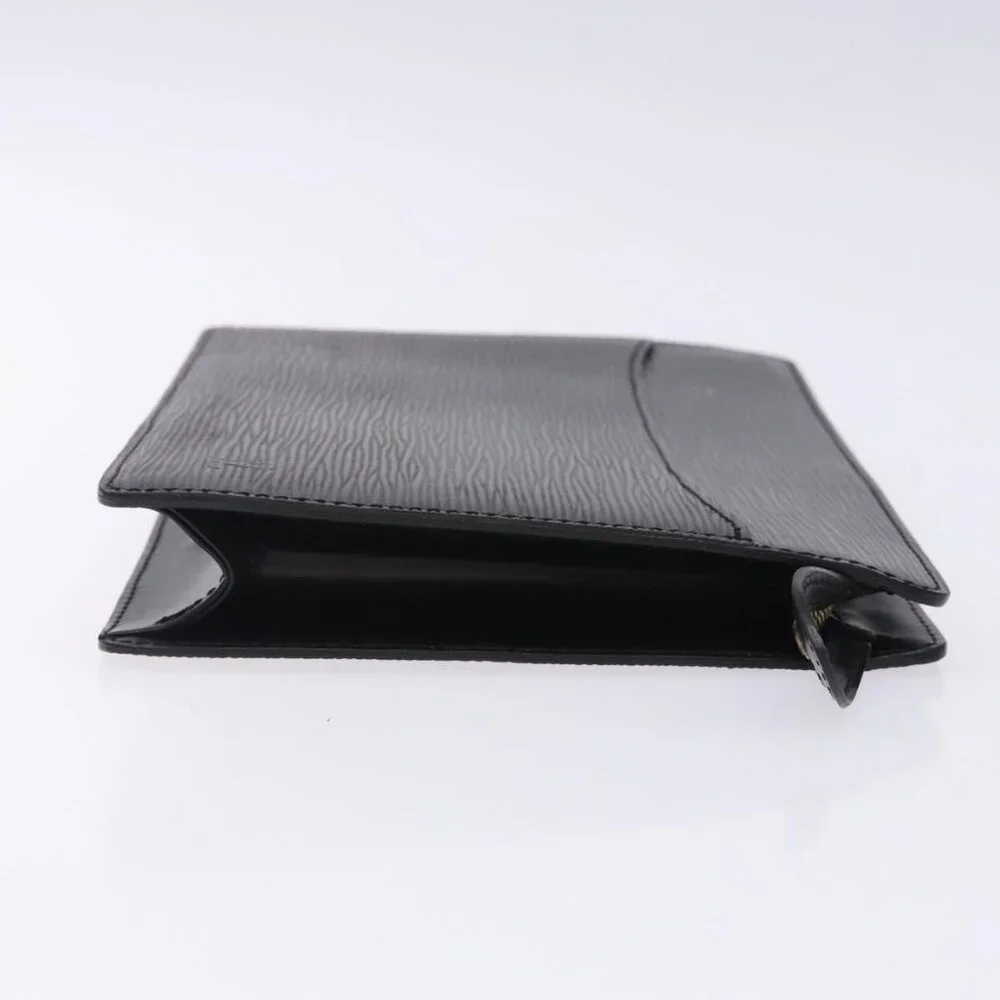 LOUIS VUITTON Epi Pochette Homme Clutch Bag Black Noir LV Auth